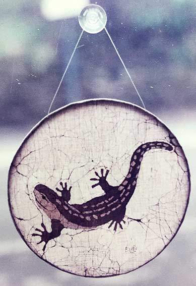 lizard-hanging